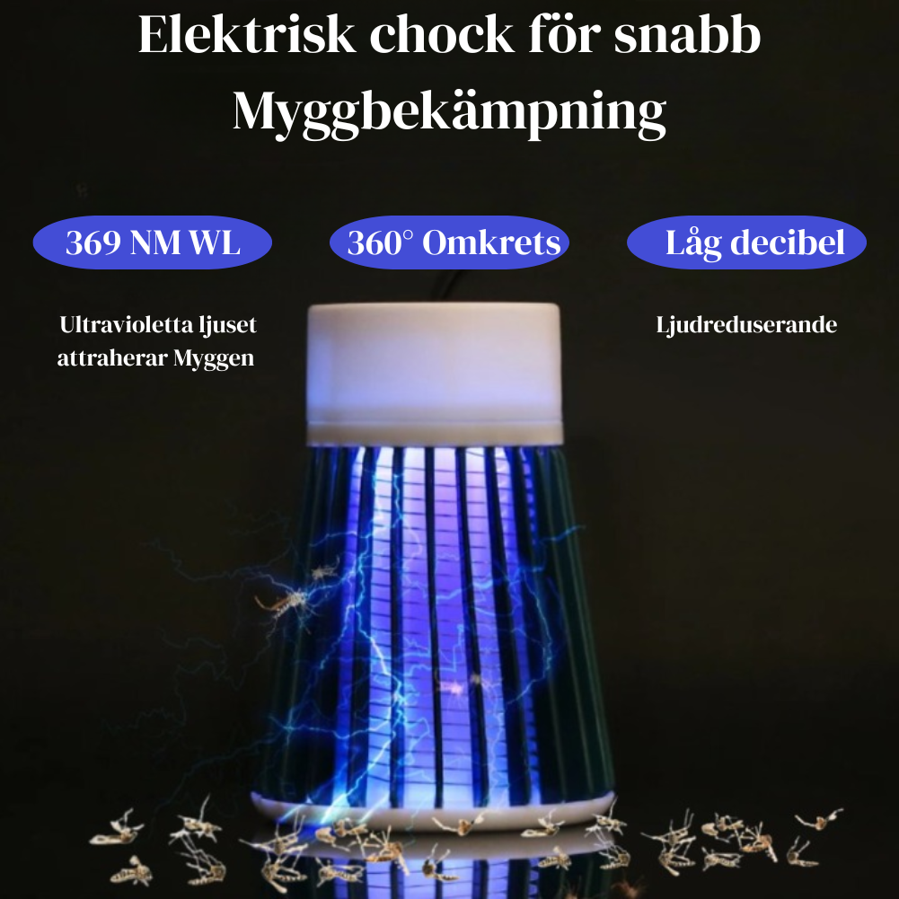 Bärbar Elektrisk Myggfångare