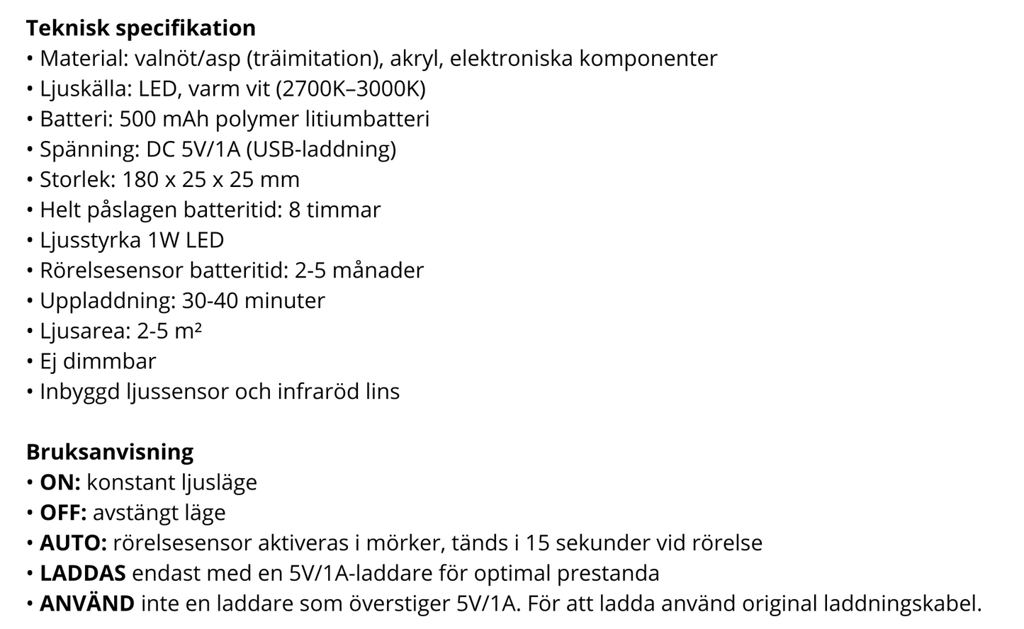 Smart Magnetisk LED-Lampa