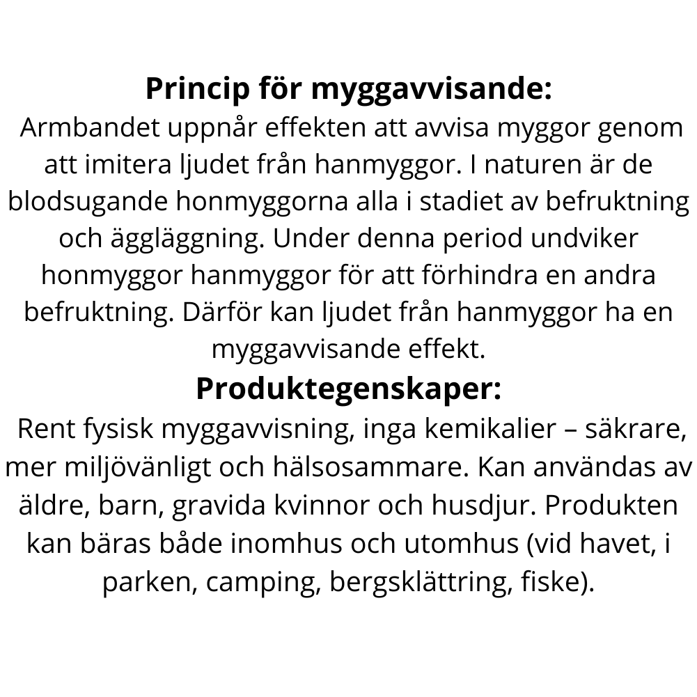 Ultraljudsarmband mot myggor